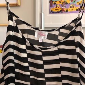 Parker Black & White Stripe Dress